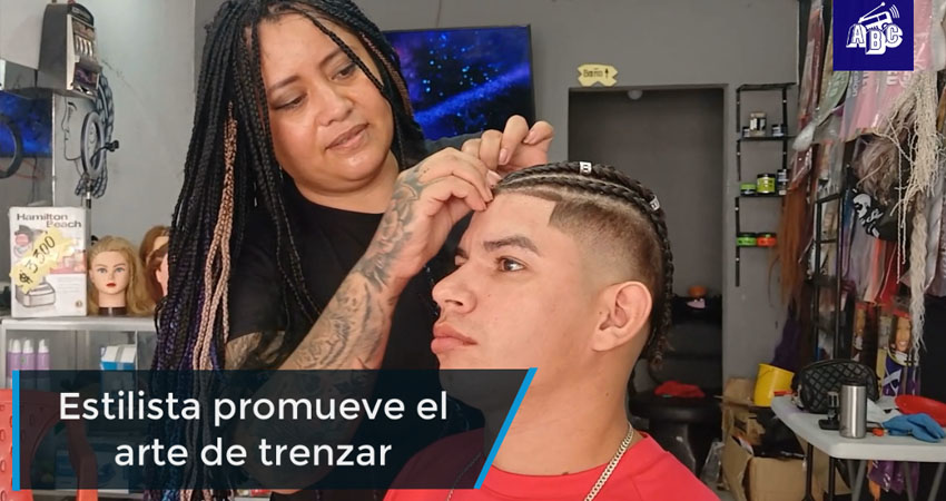Anyolí Rizo: una talentosa trenzadora esteliana que triunfa en el mundo de la barbería