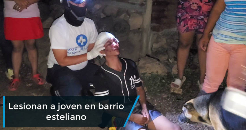Joven es herido de dos pedradas en su cabeza, en barrio Monte Sinaí, en Estelí