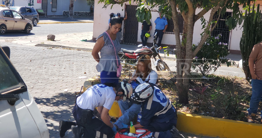 El accidente ocurrió en el barrio 14 de abril. Foto: José Enrique Ortega/Radio ABC Stereo