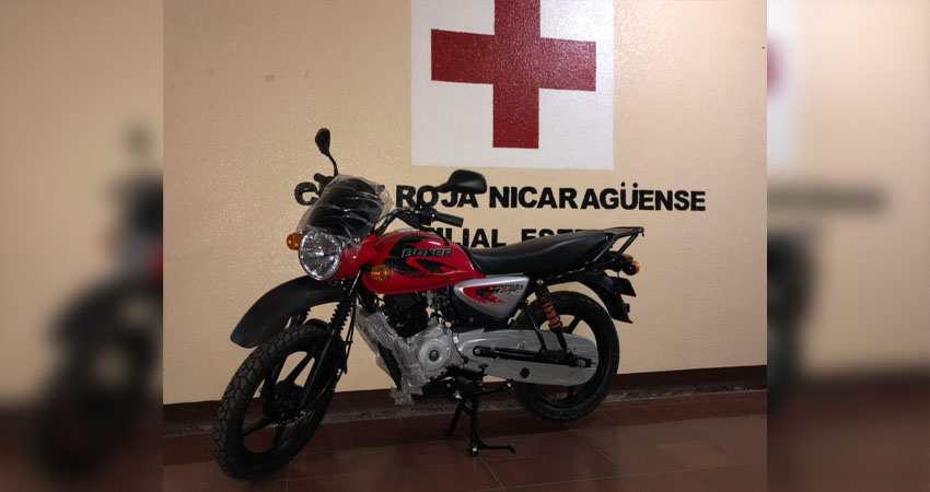 Esta es la motocicleta que está rifando la institución. Foto: Juan Fco. Dávila/Radio ABC Stereo