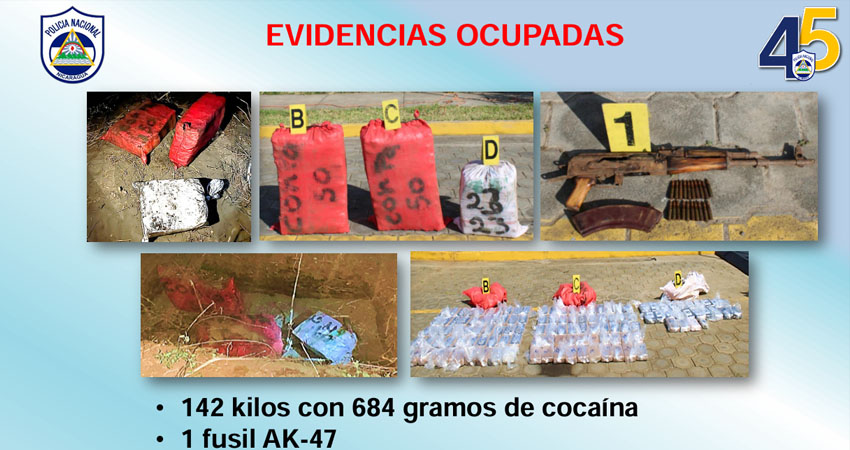 Incautan droga en El Viejo, Chinandega. Foto: Cortesía/Policía Nacional