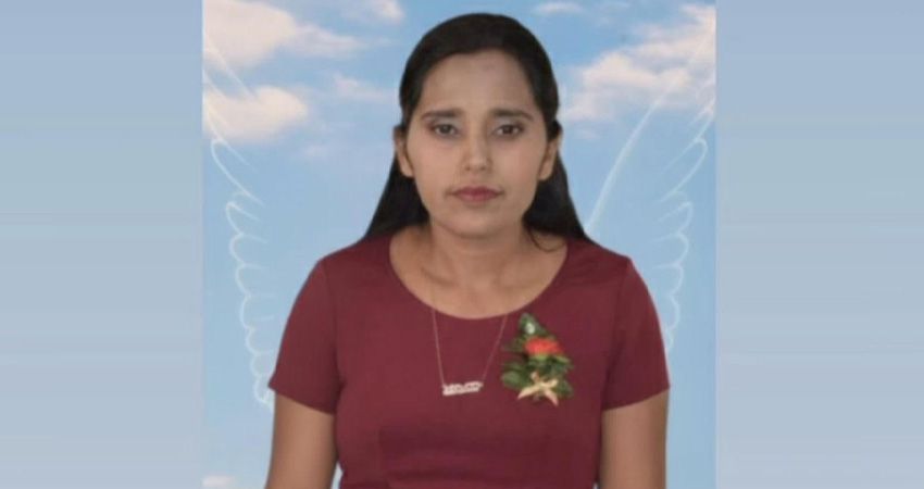 Profesora Yahaira María Rugama, víctima de accidente. Foto: Cortesía/Radio ABC Stereo