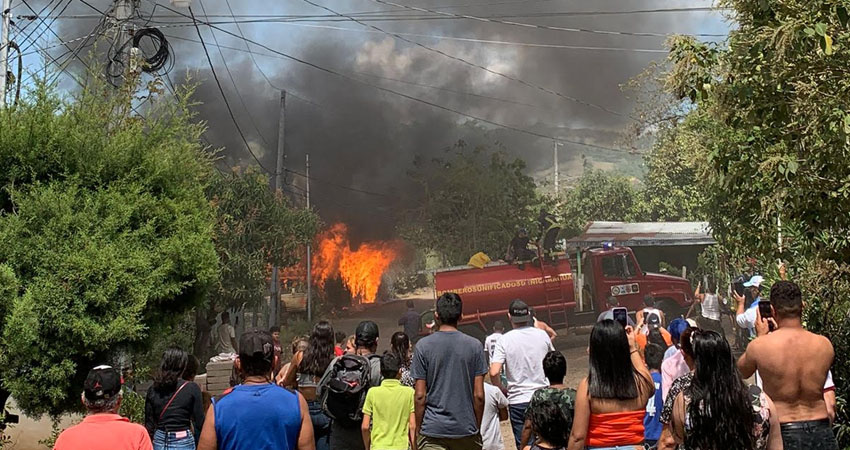 Incendio en Yalí, Jinotega. Foto: Cortesía/Radio ABC Stereo