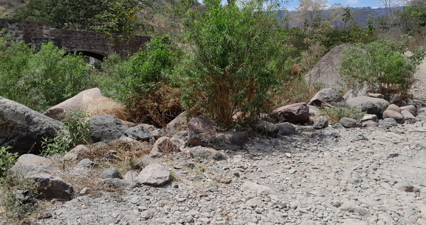 Dos quebradas desaparecieron en Miraflor, Estelí.     Foto: Cortesía / Radio ABC Stereo