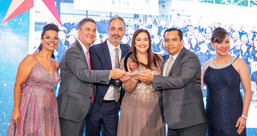 La compañía también fue reconocida por el Great Place to Work Institute como una de las mejores multinacionales para trabajar en la región ubicándola en el tercer puesto a nivel centroamericano.
