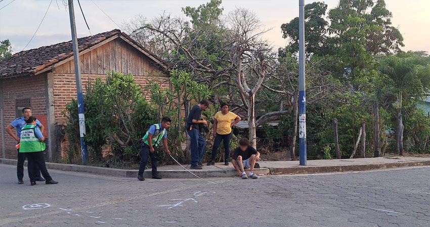 El incidente vial tuvo lugar de la Iglesia Católica, dos cuadras al norte, en la zona urbana de Palacagüina.