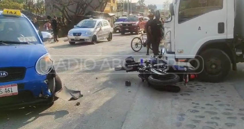 El motociclista lesionado sufrió golpes en su pierna izquierda, pero no  ameritó trasladarlo al Hospital de Ocotal.