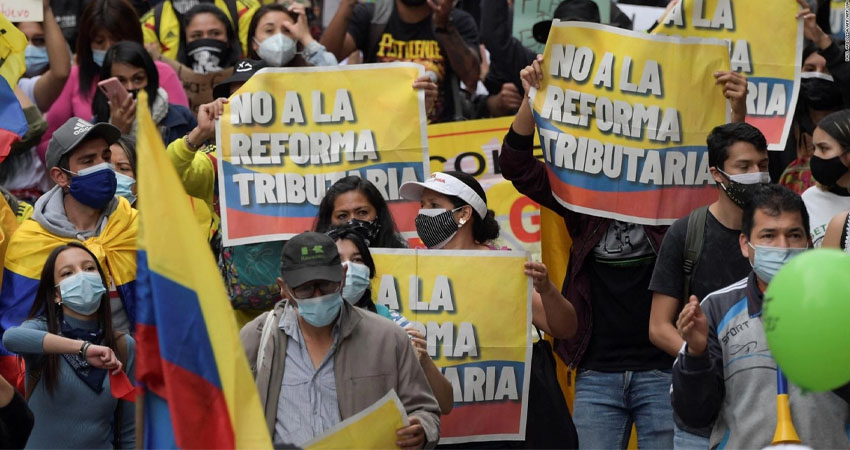 El presidente  de Colombia, Iván Duque, ya pidió retirar reforma tributaria. Foto: Cortesía.