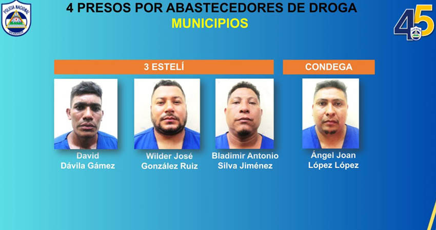 Detenidos por la policía de Estelí. Foto: Cortesía/Radio ABC Stereo