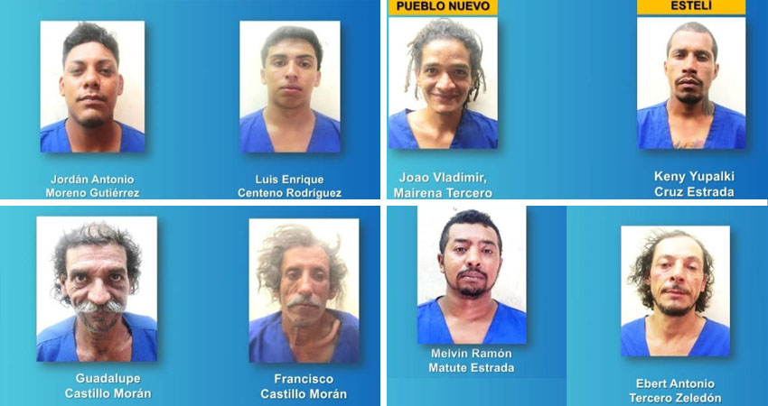 Detenidos por la policía en Estelí. Foto: Cortesía/Radio ABC Stereo