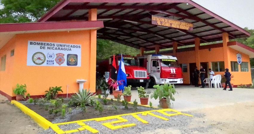 Estación de bomberos en El Jícaro. Foto: José Enrique Ortega/Radio ABC Stereo