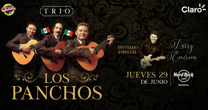 Claro Música te trae al trío “Los Panchos” en concierto. Foto: Cortesía/Claro Nicaragua