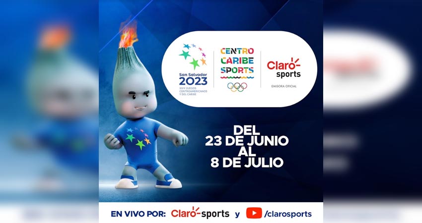 Claro Sports llevará los Juegos Centroamericanos y del Caribe San Salvador 2023 a toda América Latina. Foto: Cortesía/Claro Nicaragua