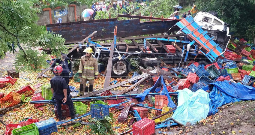 El accidente ocurrió en la comunidad San Pedro, Estelí. Foto: José Enrique Ortega/Radio ABC Stereo