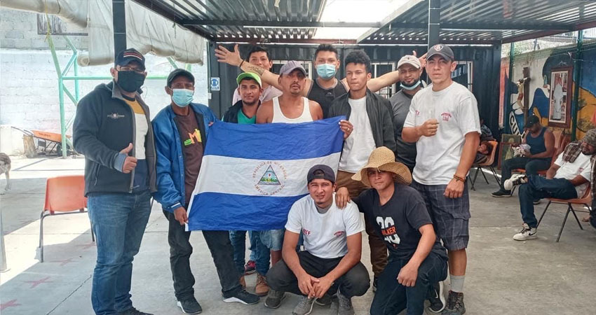 El primer grupo que salió de Nicaragua hace algunos meses. Foto: Cortesía