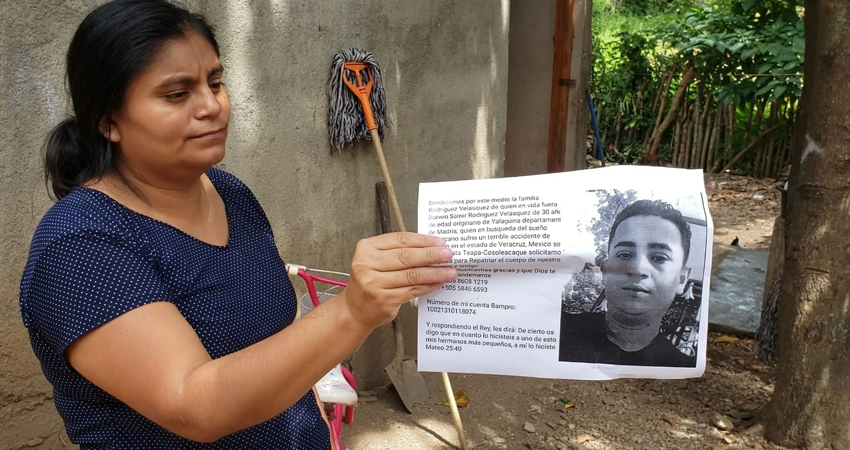 La familia de Darwin Samir espera recoger el dinero suficiente para la repatriación. Foto: José Enrique Ortega/Radio ABC Stereo