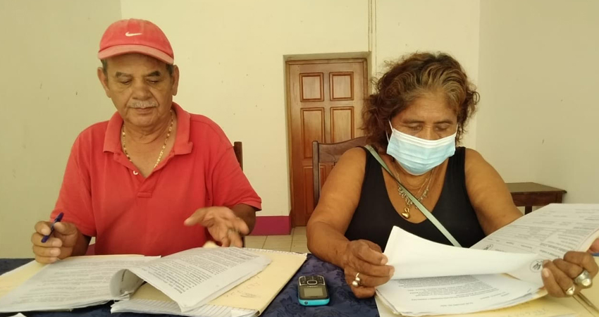 Representantes de la Unidad Nacional del Adulto Mayor en Ocotal. Foto: José Enrique Ortega/Radio ABC Stereo