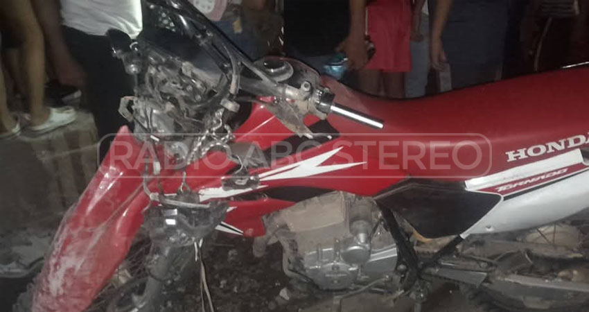 El fallecido se movilizaba en una motocicleta. Foto: Cortesía/Radio ABC Stereo