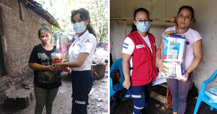 Cruz Roja Estelí entrega donaciones. Foto: Cortesía