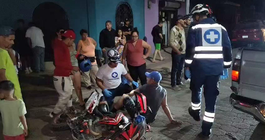 El accidente ocurrió por el sector de la Ferretería Reynaldo Hernández. Foto: Cortesía/Radio ABC Stereo
