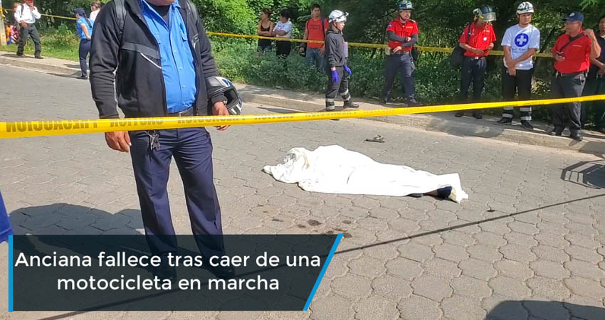 Anciana fallece tras caer de una motocicleta en marcha en Estelí