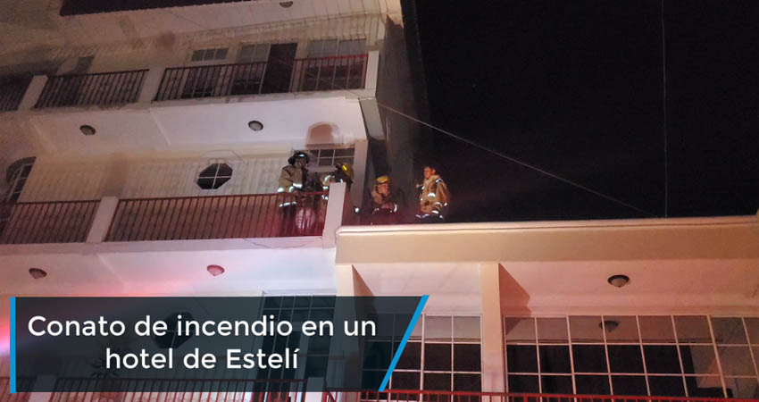 Un conato de incendio causó alarma en los huéspedes del hotel esteliano Panorama