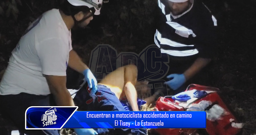 Encuentran a motociclista accidentado en camino El Tisey - La Estanzuela