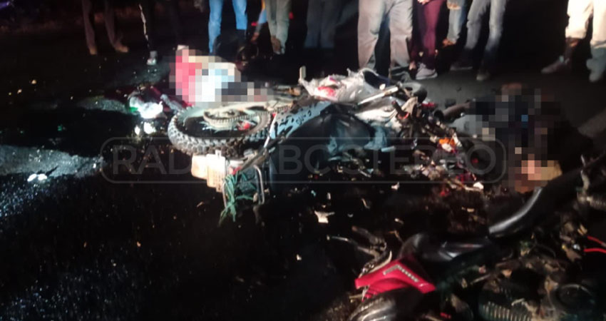Los motociclistas sufrieron trauma craneoencefálico severo y politraumatismo. Foto: Cortesía/Radio ABC Stereo