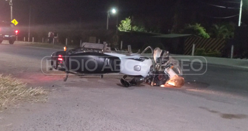 El motociclista asumirá la responsabilidad del accidente. Foto: José Enrique Ortega/Radio ABC Stereo