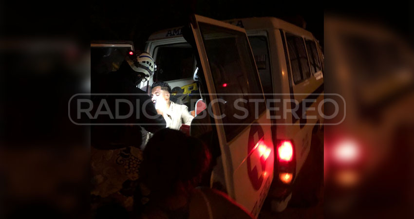 Víctima de herida con arma blanca. Foto: Cortesía/Radio ABC Stereo
