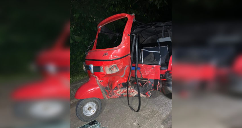 Accidente en Los Arenales, municipio de San José de Bocay, Jinotega. Foto: Cortesía/Radio ABC Stereo