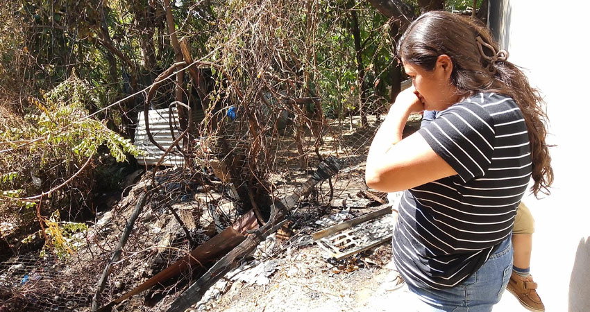 Basura se incendia en el barrio Roberto Gómez. Foto: Cortesía/Radio ABC Stereo