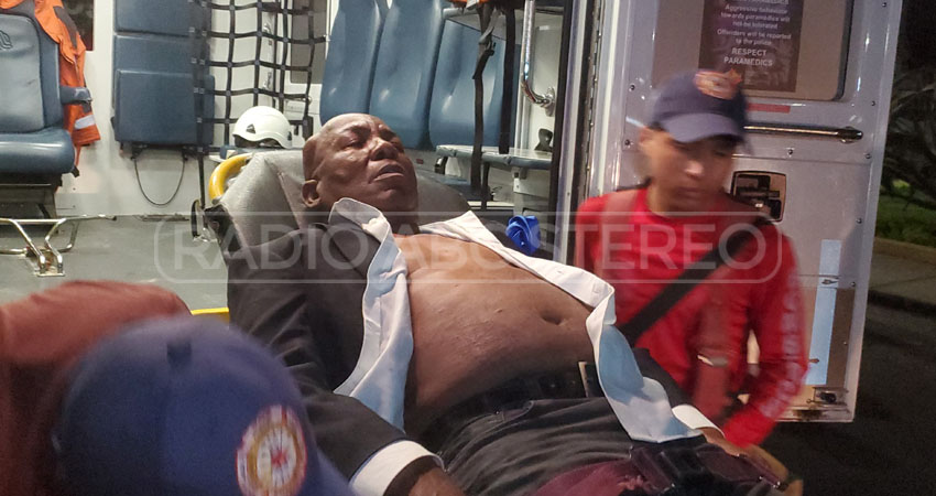 El hombre resultó con un traumatismo craneoencefálico. Foto: José Enrique Ortega/Radio ABC Stereo