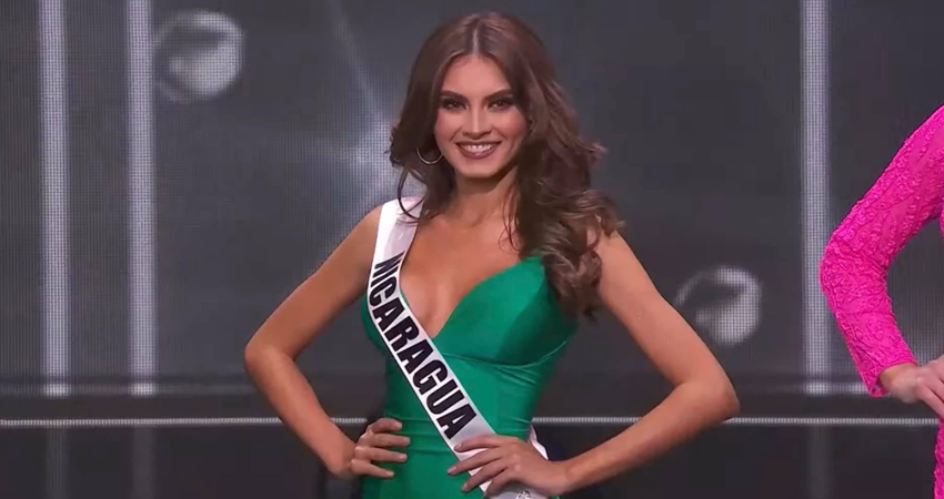 Miss Nicaragua en la competencia preliminar de Miss Universo. Foto: Captura/Radio ABC Stereo