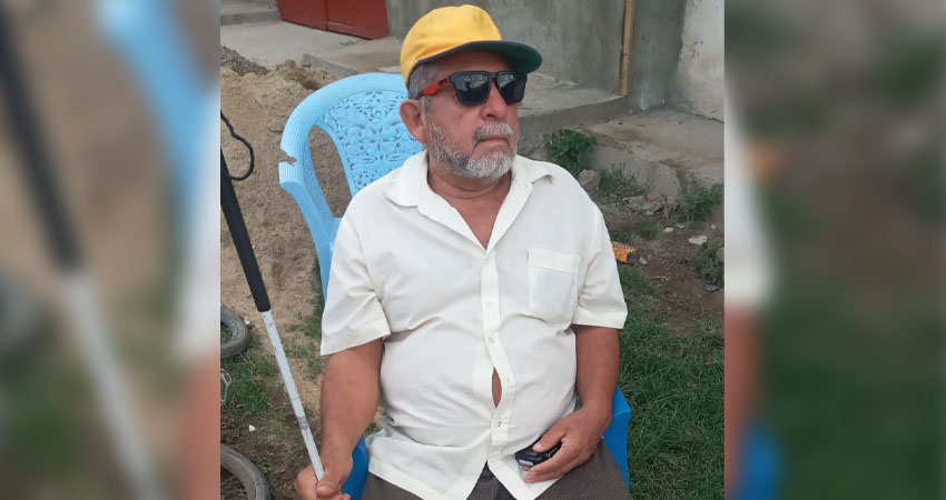 Don Gregorio habita en el barrio Noel Gámez y urge de apoyo. Foto: Cortesía/Radio ABC Stereo