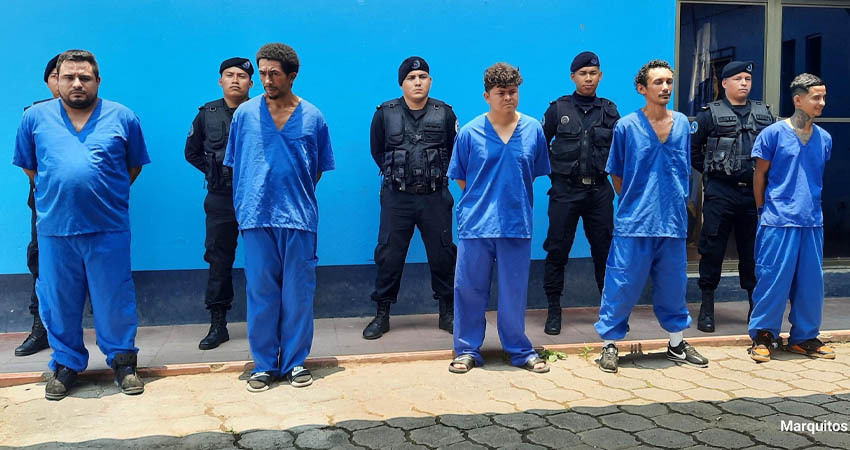 Detenidos por la policía  en Estelí. Foto: Cortesía/Radio ABC Stereo