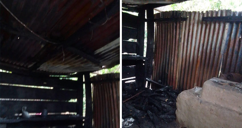 Incendio se originó en la cocina de una vivienda. Foto: Cortesía/Radio ABC Stereo