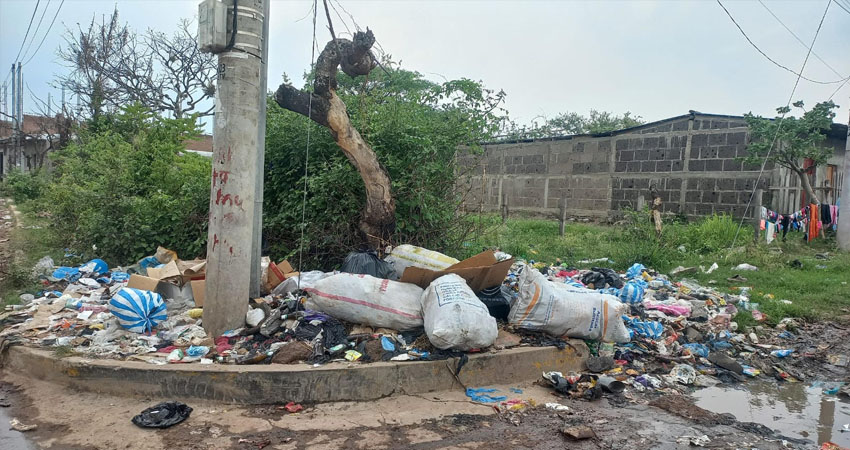 Acumulación de basura en Villa Sandino. Foto: Cortesía/Radio ABC Stereo