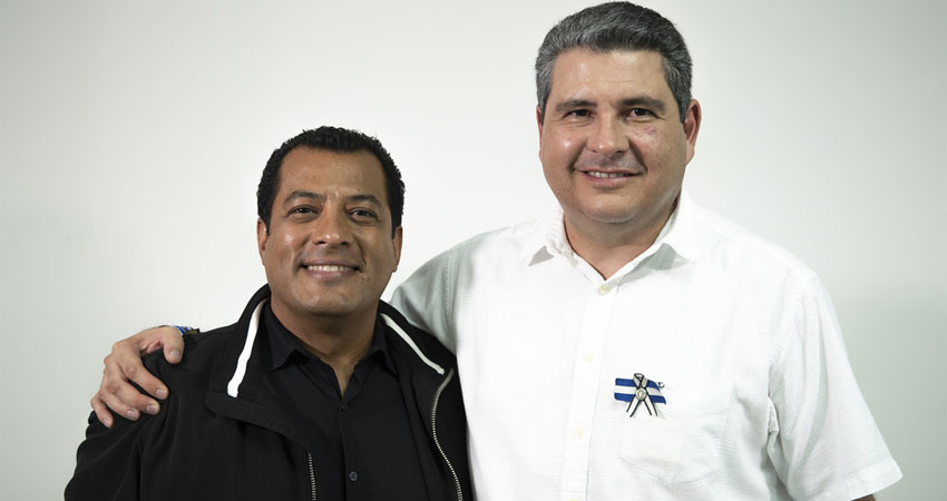 Félix Maradiaga y Juan Sebastián Chamorro. Foto: Cortesía
