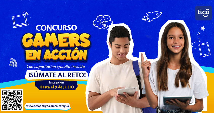 Tigo aperturó su concurso online Gamers en Acción e inicia la convocatoria para las categorías Senior y Youth. Foto: Tigo Nicaragua