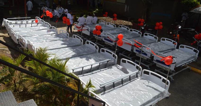 En el Hospital Victoria Motta entregaron 180 camas. Foto: Cortesía/Radio ABC Stereo