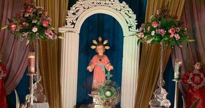 Altar al Divino Niño Jesús. Foto: Cortesía