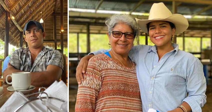 A la izquierda: Wilmer González Méndez, presunto asesino. A la derecha: Dayiris Boniche y su mamá Luz Maritza González. Foto: Cortesía/Radio ABC Stereo
