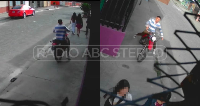 Aparentemente, el motociclista ya fue capturado. Foto: Cortesía/Radio ABC Stereo