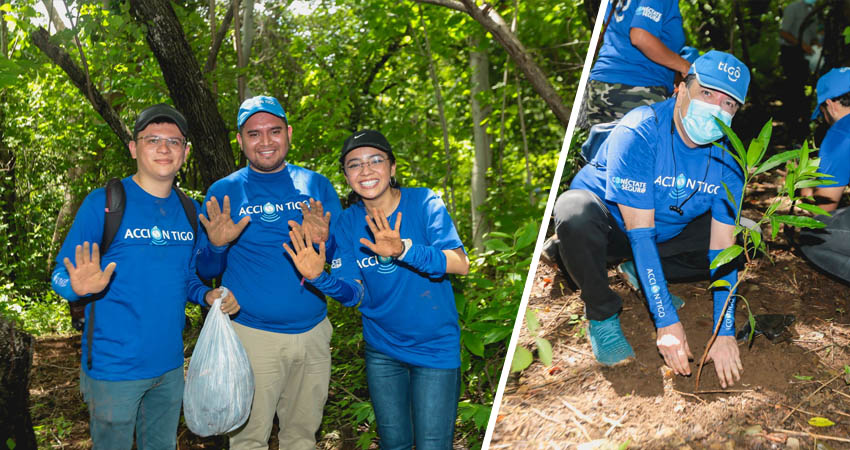 Durante la jornada participaron 48 voluntarios. Foto: Tigo Nicaragua