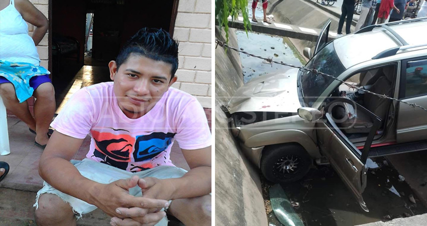 El afectado iba en su vehículo cuando fue atacado, lo que provocó que cayera en el cauce. Foto: Cortesía/Radio ABC Stereo