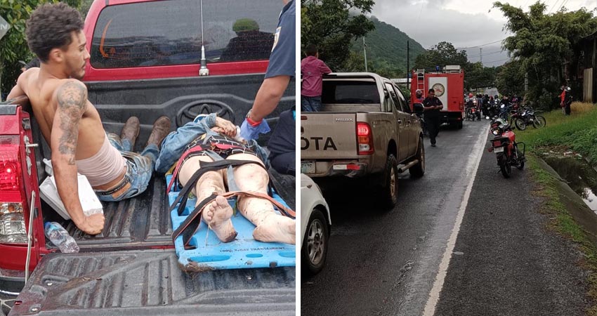 El accidente vial tuvo lugar en el sector de "El Portillo", Apanás, en Jinotega. Foto: Cortesía/Radio ABC Stereo