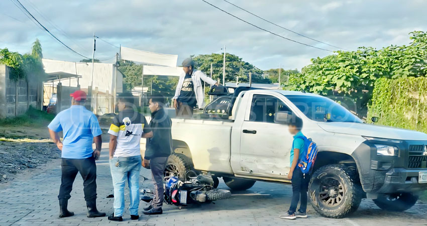 Colisión en Jalapa, Nueva Segovia. Foto: Cortesía/Radio ABC Stereo