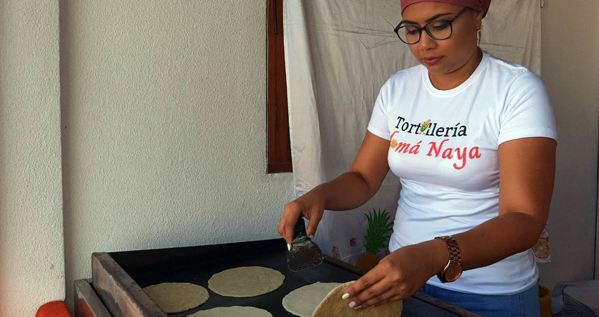 Sarima Sánchez, de Tortillería Mamá Naya. Foto: Famnuel Úbeda/Radio ABC Stereo