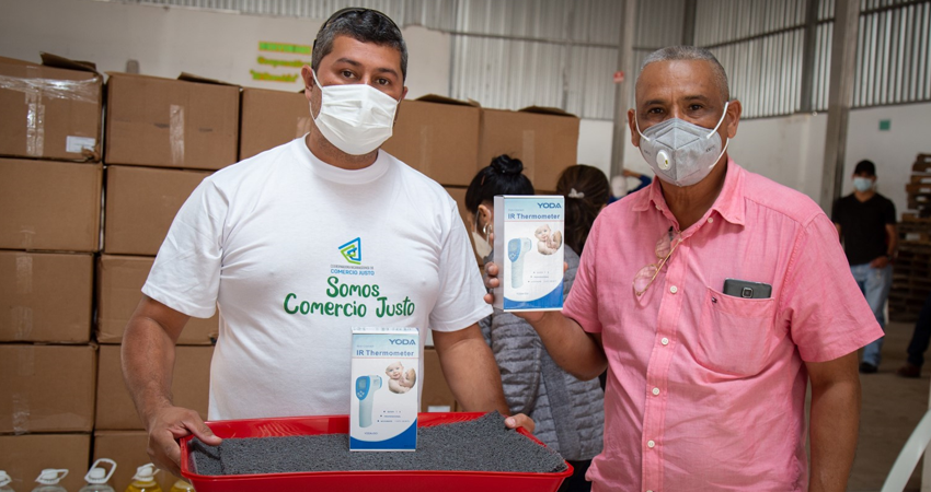 La donación se hizo efectiva a través de la Iniciativa de Emergencia COVID-19 de Comercio Justo. Foto: Cortesía/CLAC